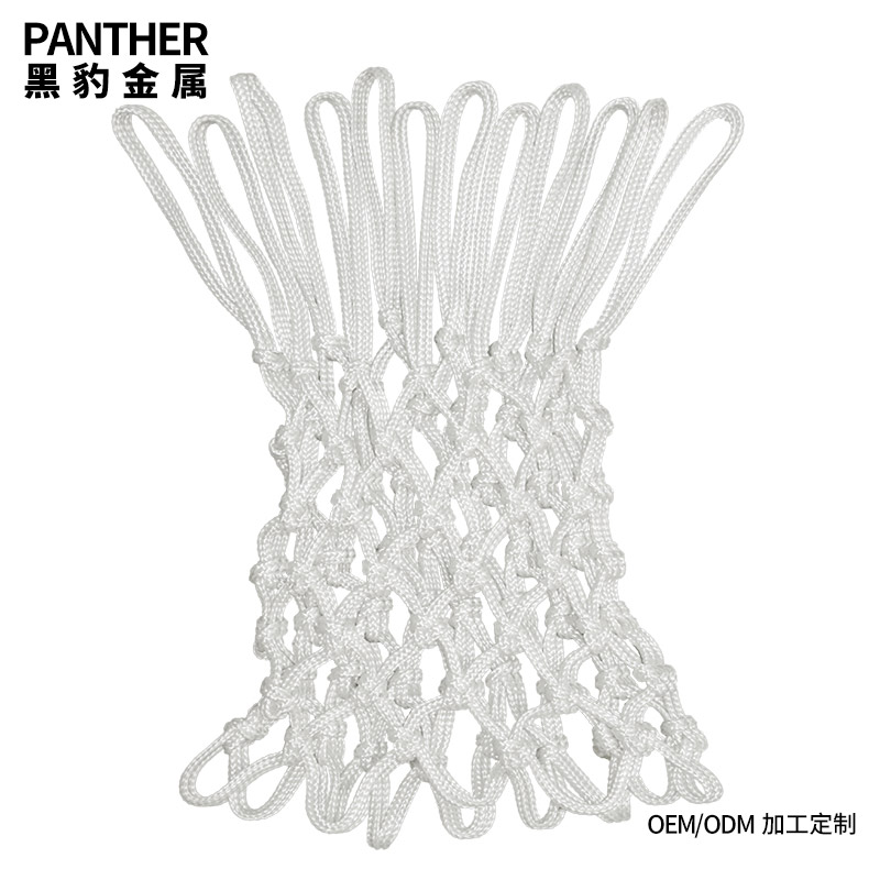 12扣加粗白色滌綸標(biāo)準(zhǔn)籃圈網(wǎng)